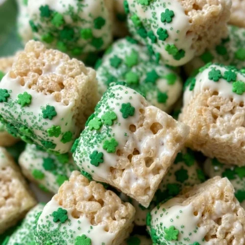 St. Patrick's Day Rice Krispie Bites