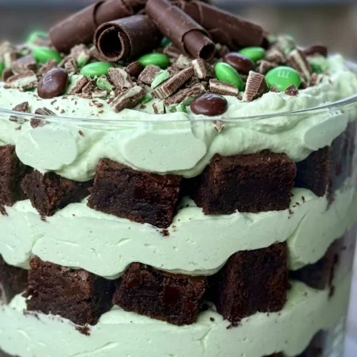 Brownie Mint Trifle