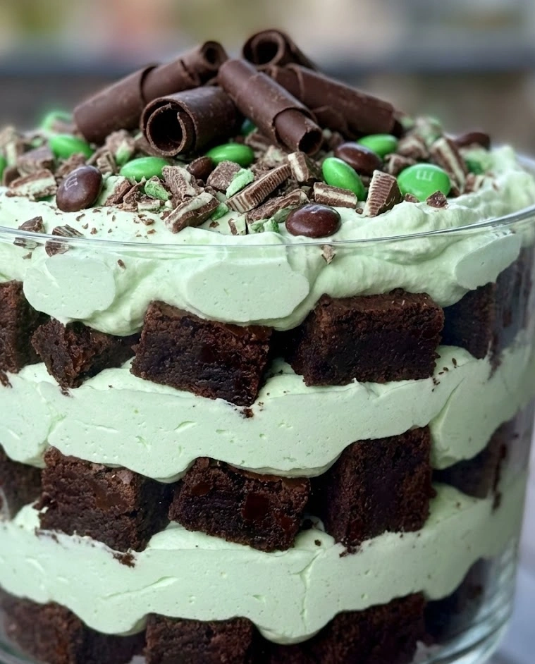 Brownie Mint Trifle