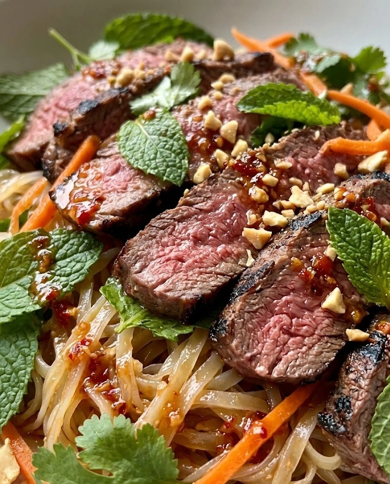 Crying Tiger Beef Noodle Salad