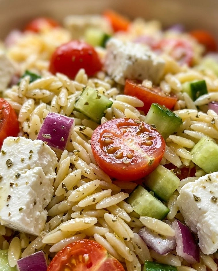 Greek Orzo Pasta Salad