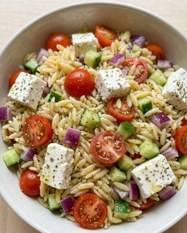Greek Orzo Pasta Salad