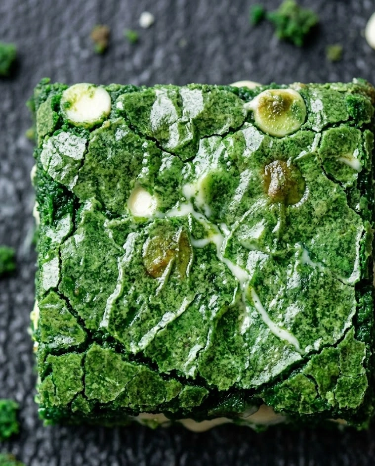 Fudgy Green Velvet Brownies