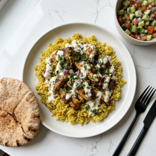 Chicken Shawarma With Baked Rice