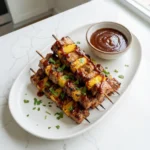 Pineapple BBQ Pork Skewers