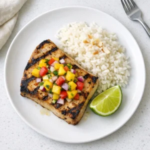 Grilled Swordfish With Mango Salsa