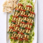 Grilled Vegetable and Halloumi Skewers