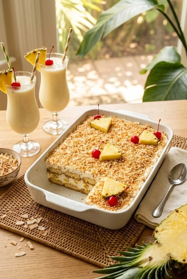 Piña Colada Tiramisu