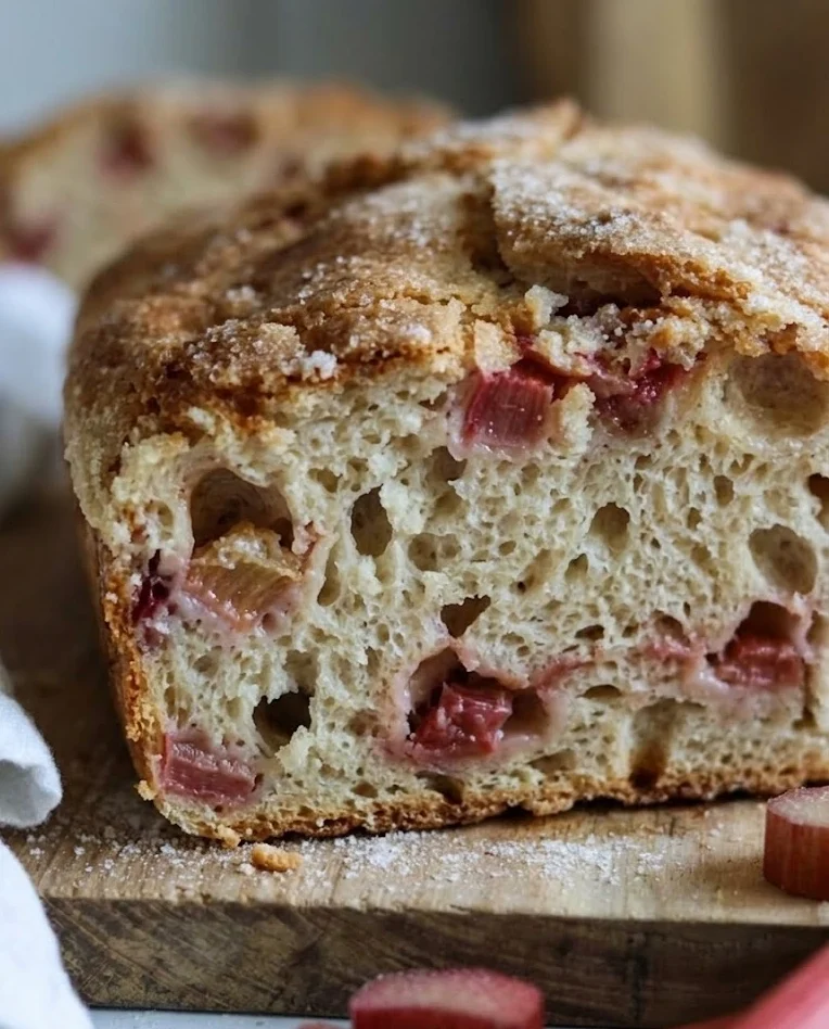 Sourdough Rhubarb Bread