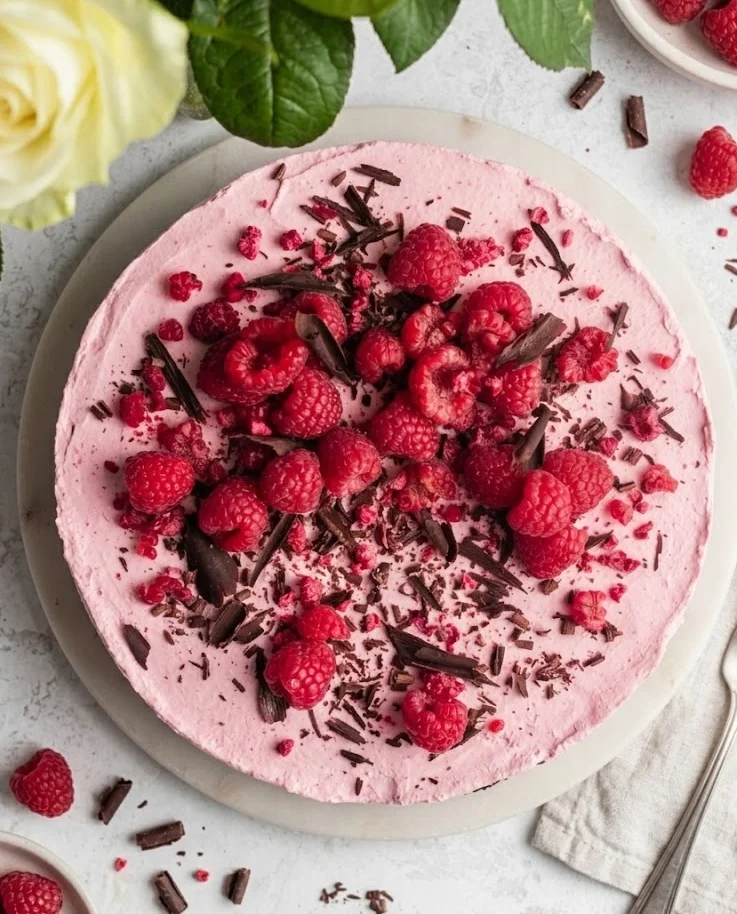 Chocolate Raspberry Mousse Cake