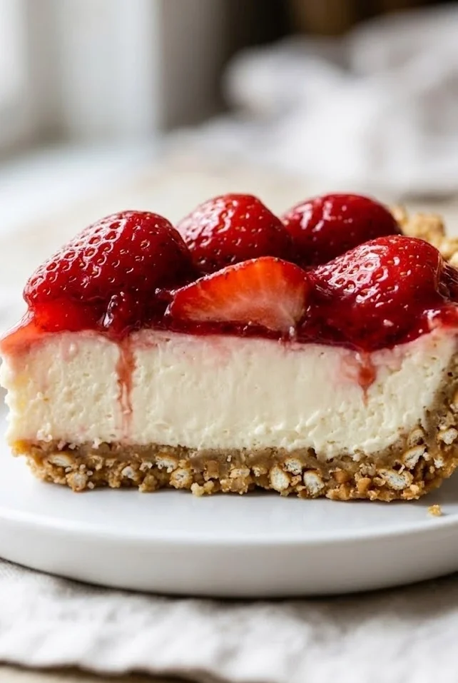 Strawberry Pretzel Pie