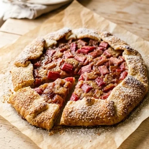 Rhubarb and Almond Galette