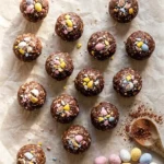 Mini Egg Brownie Batter Energy Balls