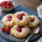Easy Raspberry Danish with Puff Pastry