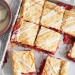 Raspberry Rhubarb Slab Pie