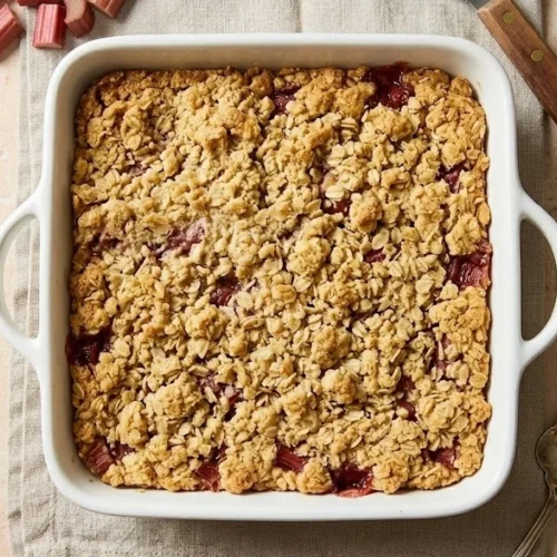 Rhubarb Cheesecake Squares