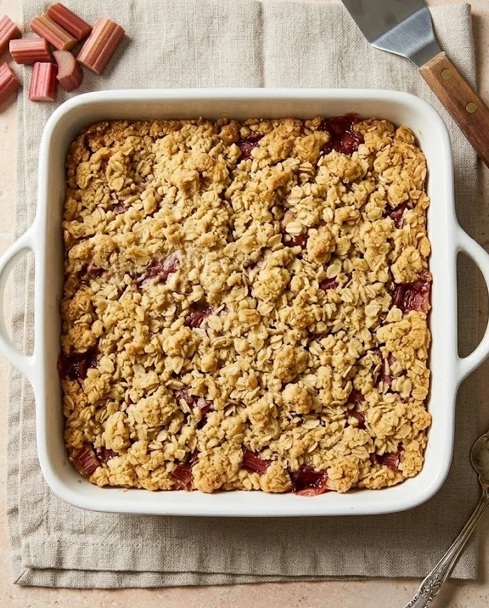 Rhubarb Cheesecake Squares