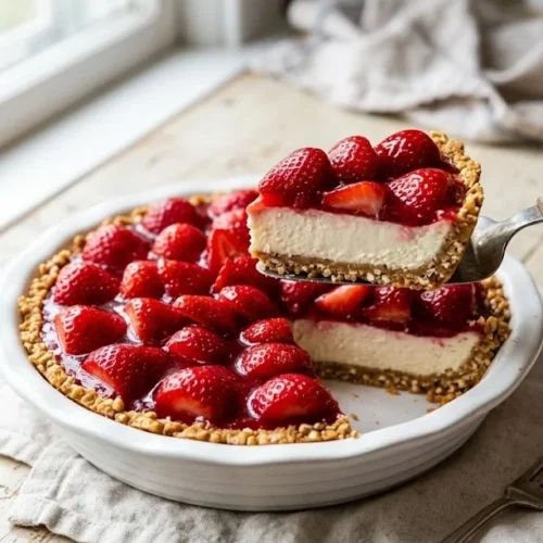 Strawberry Pretzel Pie