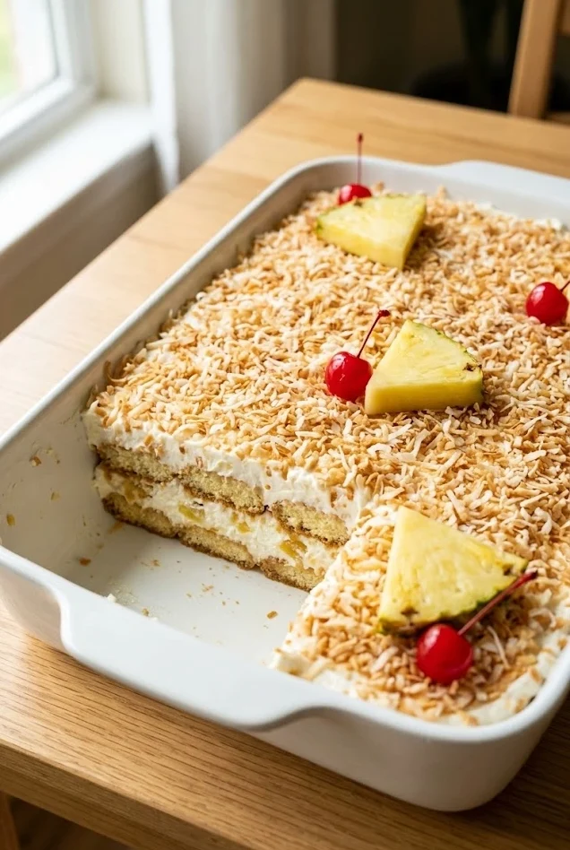 Piña Colada Tiramisu