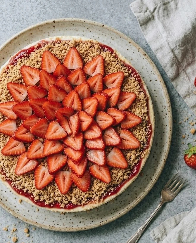 No Bake Strawberry Cheesecake Lasagna