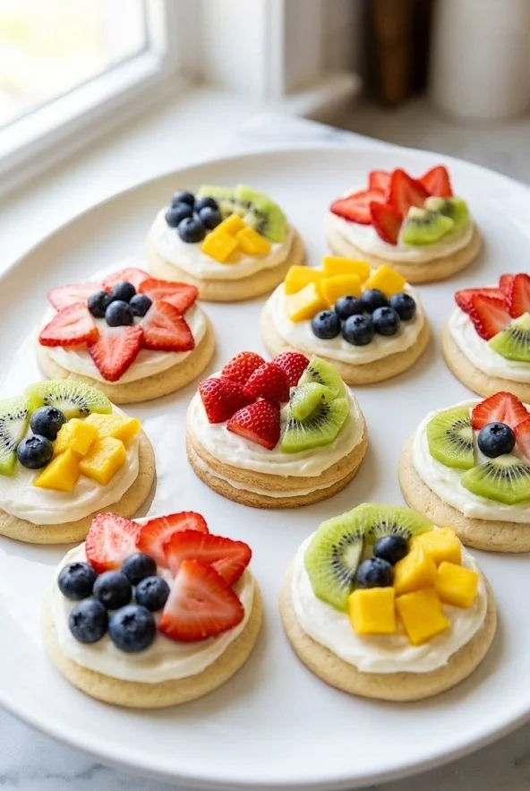 Fresh Fruit Pizza Cookies