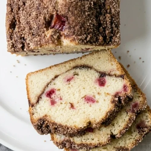 Cinnamon Swirl Rhubarb Bread