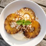 Air Fryer Rum Soaked Pineapple