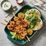 Tandoori Grilled Shrimp Skewers