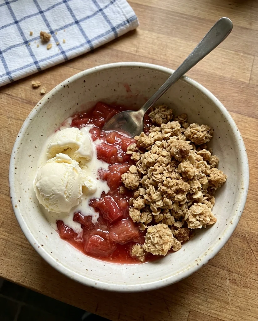 Easy Rhubarb Crisp Recipe