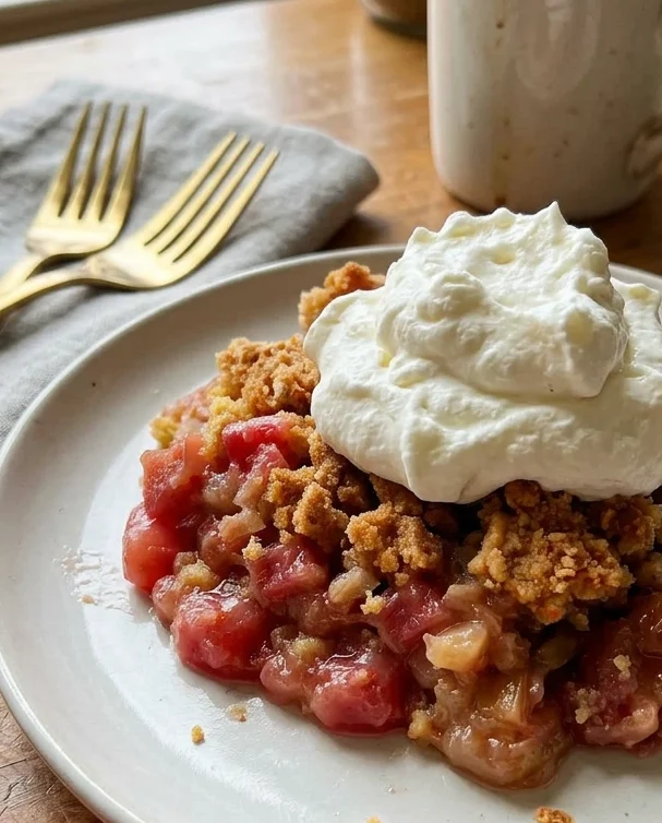 Rhubarb Dump Cake