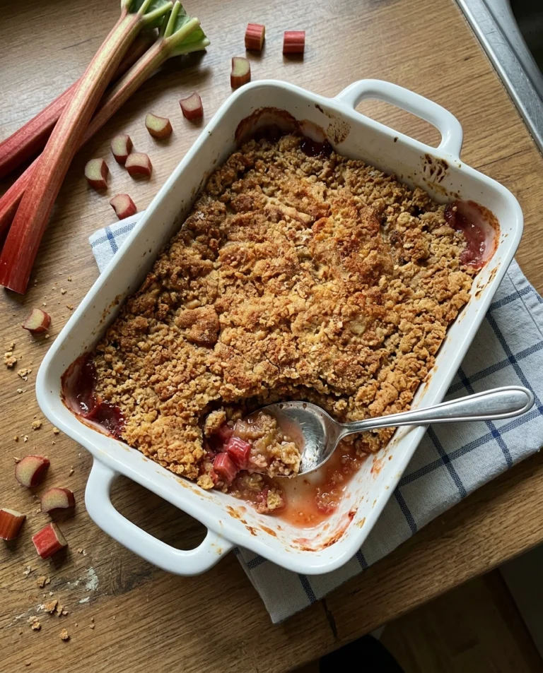 Rhubarb Dump Cake