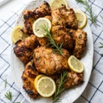 Lemon Rosemary Grilled Chicken Thighs