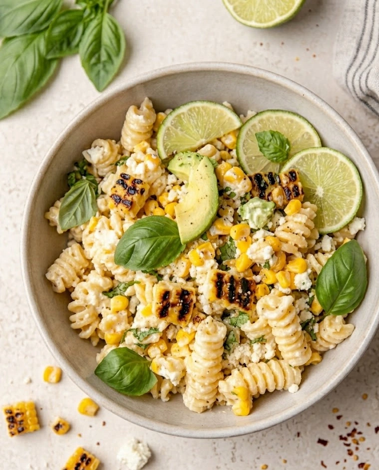 Creamy Street Corn Pasta Salad