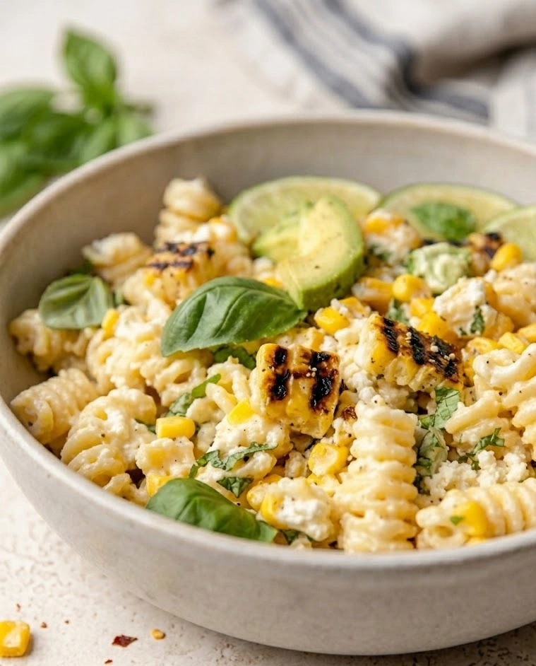 Creamy Street Corn Pasta Salad
