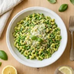 Lemon Basil Pasta Salad with Peas