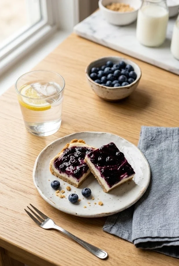 Gluten-Free Blueberry Cheesecake Bars