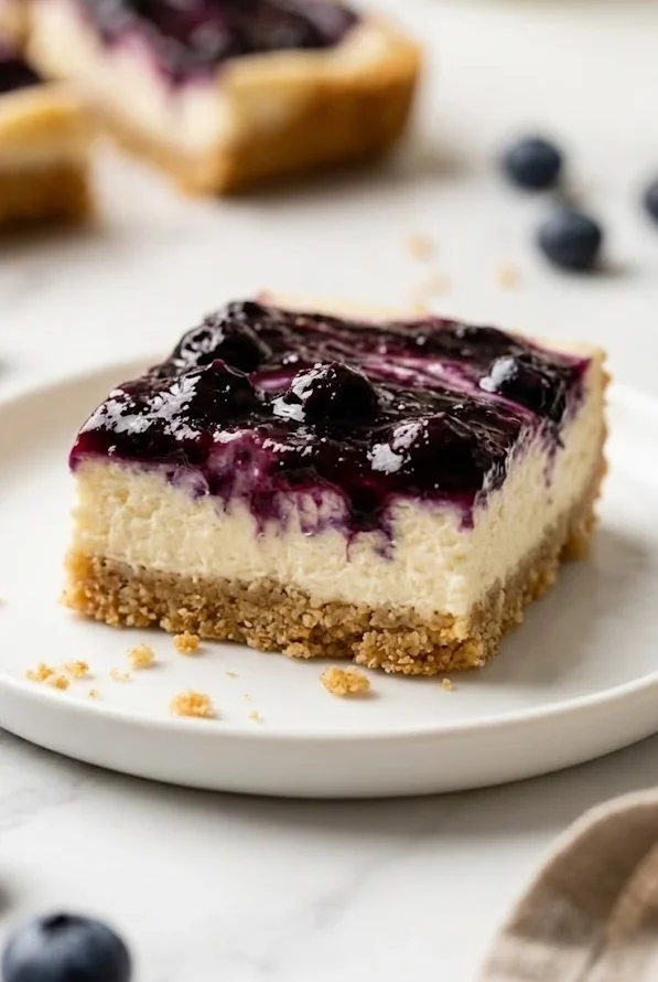 Gluten-Free Blueberry Cheesecake Bars