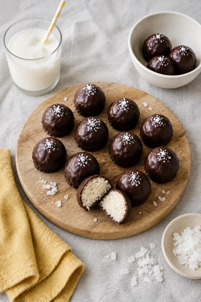 Nut-Free Chocolate Coconut Bites