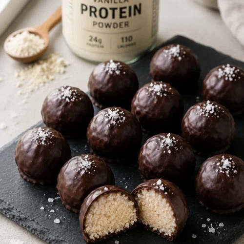 Protein-Packed Chocolate Coconut Bites