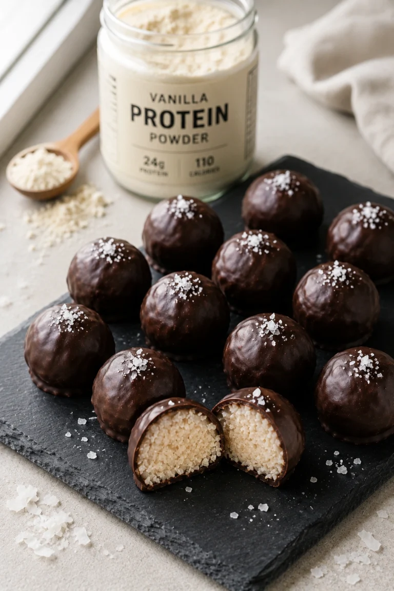 Protein-Packed Chocolate Coconut Bites