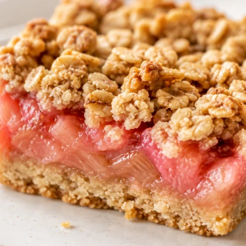 Oatmeal Rhubarb Bars