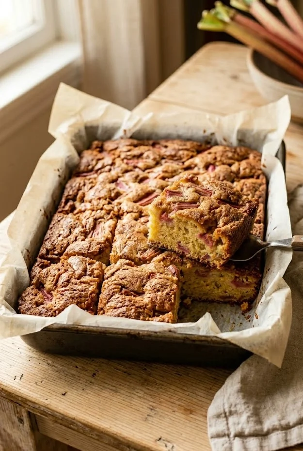 Easy Rhubarb Cake