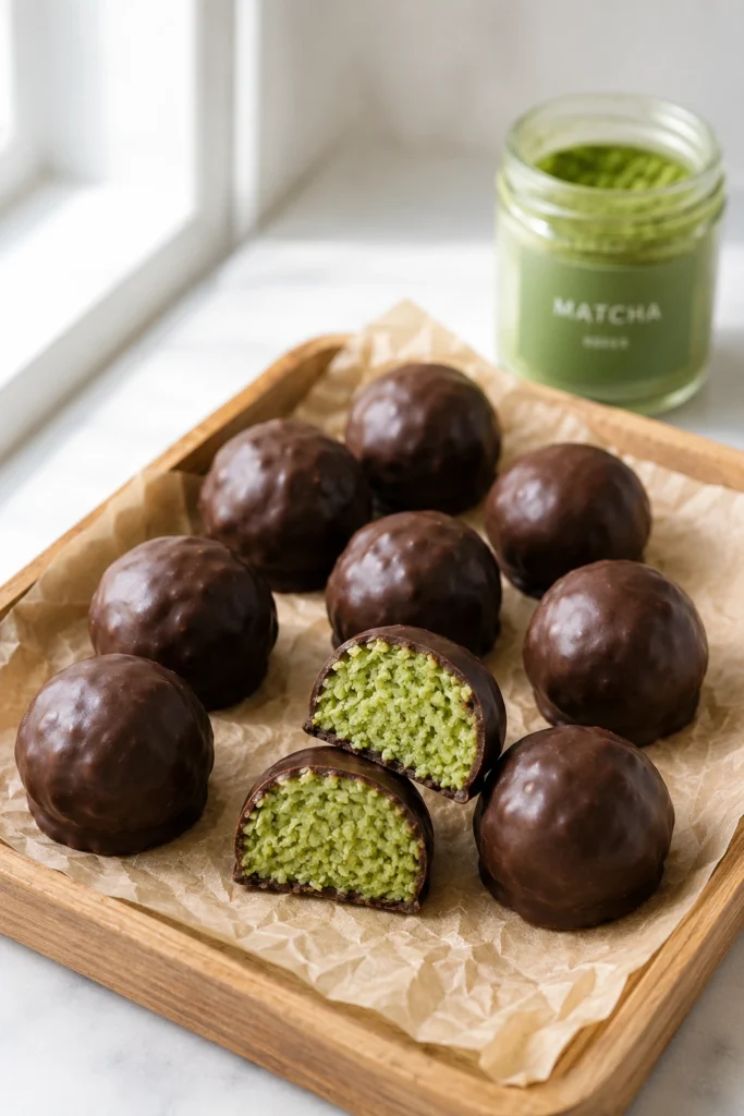Matcha Coconut Bites