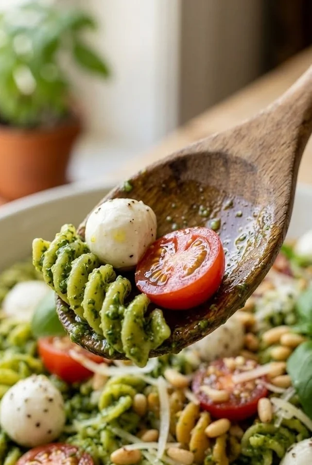 Gluten Free Pesto Pasta Salad