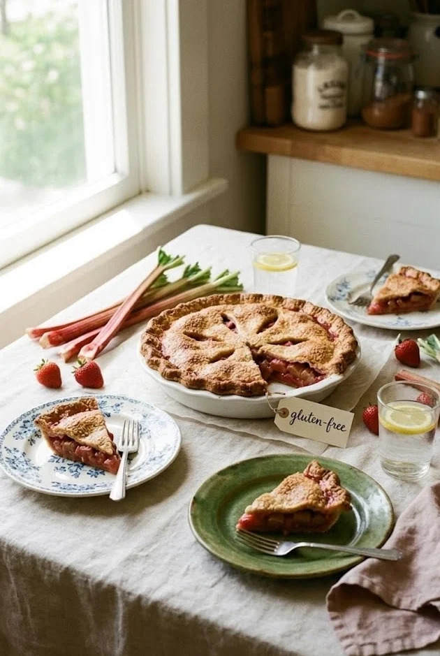 Gluten-Free Rhubarb Pie