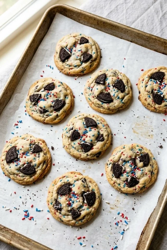 Fireworks Cookies and Cream Cookies