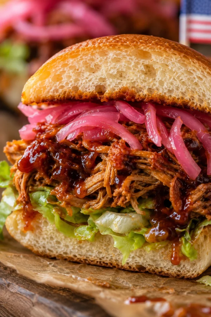 4th of July Pulled Pork Sliders