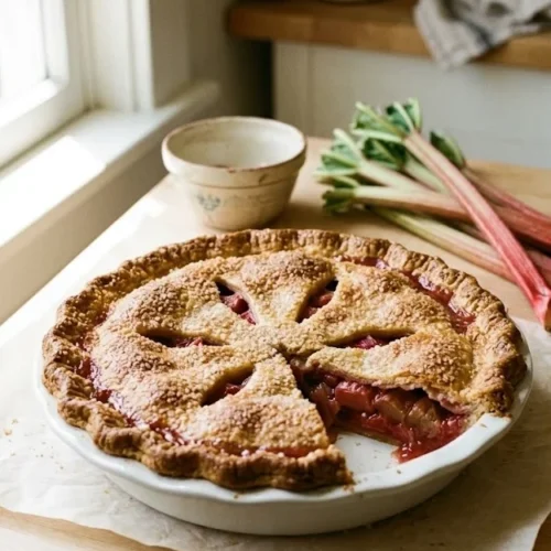Gluten-Free Rhubarb Pie