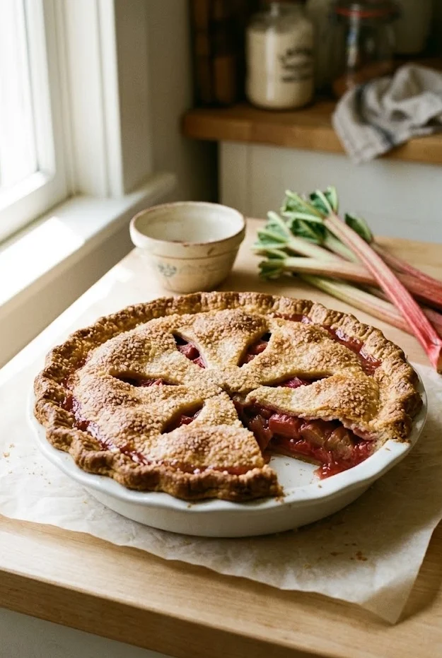 Gluten-Free Rhubarb Pie