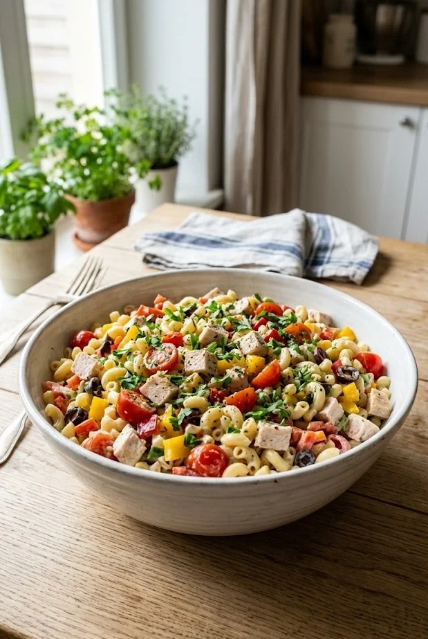 Chicken Macaroni Pasta Salad